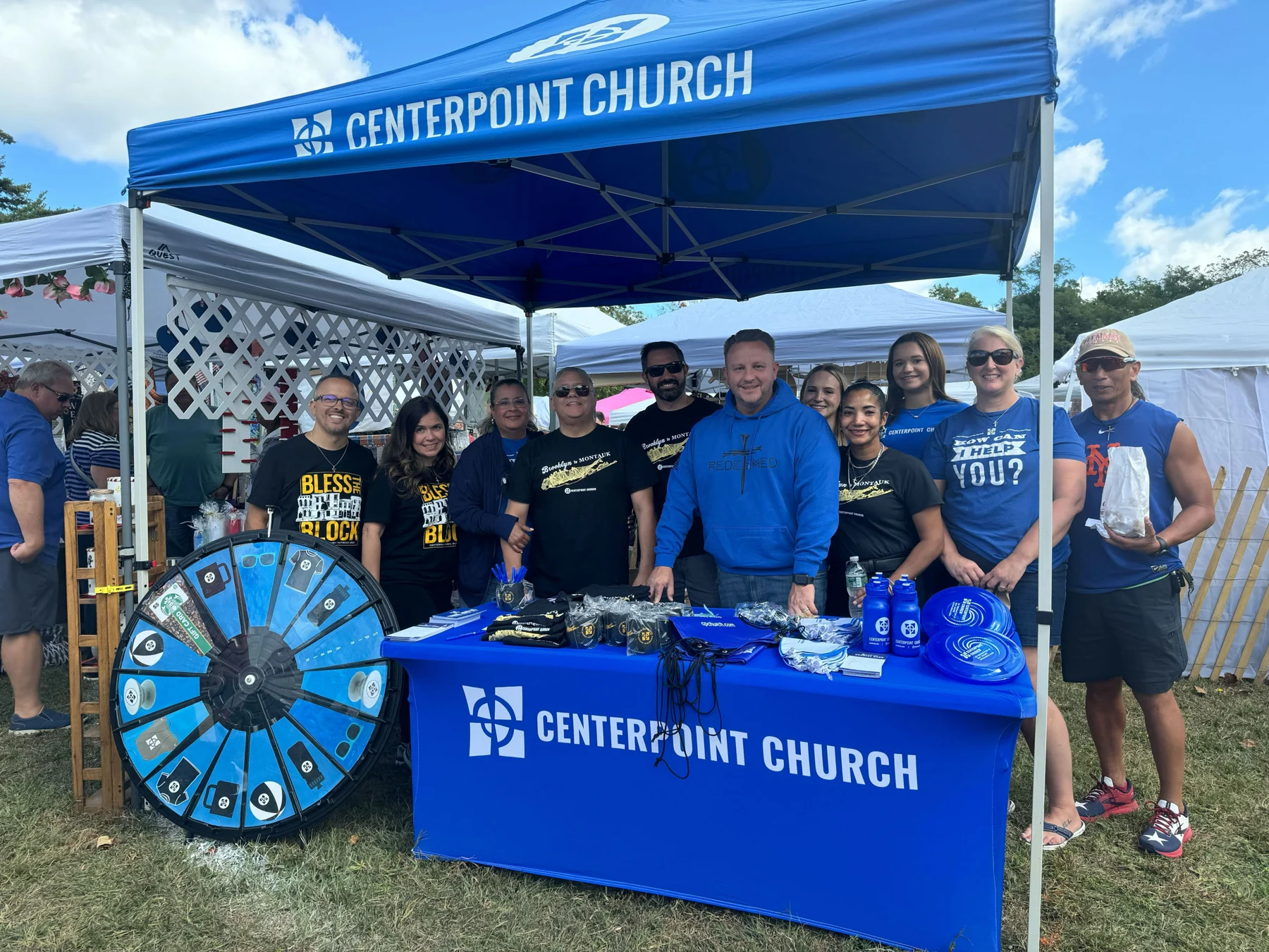 CenterPoint volunteers connecting with the community outdoors